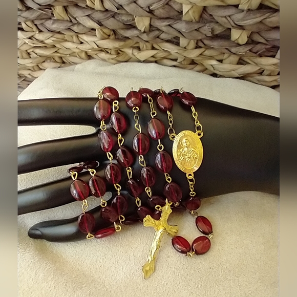 SOLD!!!!!! Rosari Necklace St.Theresa - Picture 3 of 7